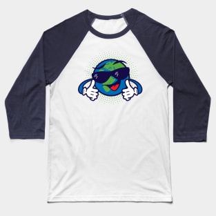 Cool Looking Planet Earth Baseball T-Shirt